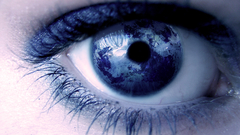 World reflection eye human