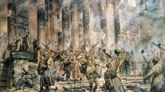 World War II Berlin Red Army Reichstag artwork War military