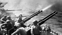 World War II vintage War military monochrome Men soldier