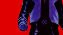 X-Men comics red background superheroes marvel comics Simple 