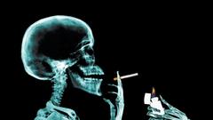 X-ray blue black smoking