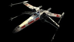 X-Wing science fiction r2-d2 Space Movies black background cgi