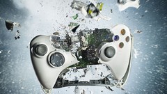 Xbox gamepad destroyed crashed shattered