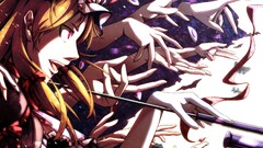 yakumo yukari touhou anime girls hands Anime red eyes blonde