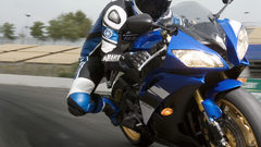 Yamaha blue power bike