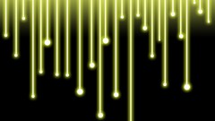 Yellow abstract string circles smiley face