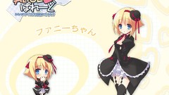 Yellow Anime hats Chibi funny blondes blue eyes alice parade 