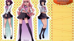 Yellow Anime pink hair zero no tsukaima seifuku henrietta de 