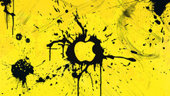 Yellow apple image and hue saturation Invert adjust