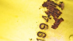 Yellow background minimalistic rusted 1994