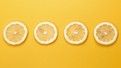 Yellow best background slices widescreen lemons fruits awesome