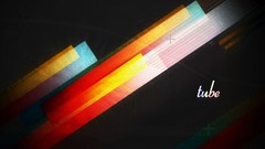 Yellow black blue red stripes minimalistic