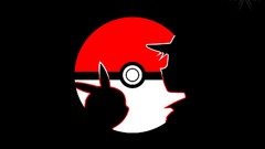 Yellow black blue red white ash Pikachu Pokemon Poke Poke Balls 