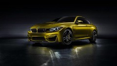 Yellow black cars BMW