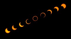 Yellow black moon eclipse