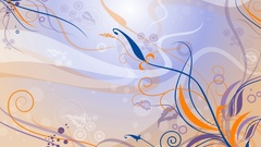 Yellow blue abstract