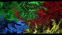 Yellow blue red Green abstract