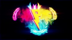 Yellow blue red light old hard multicolor lens flare Pandoric