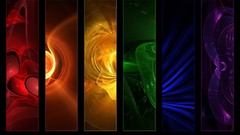 Yellow blue red purple Green orange abstract colors