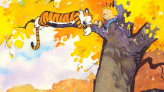 Yellow calvin and hobbes