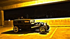 Yellow cars classic cars