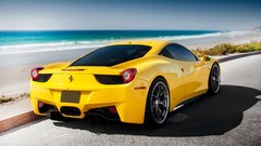 Yellow cars Ferrari roads ferrari 458 italia ferrari 458