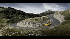 Yellow cars front ferrari 458 italia