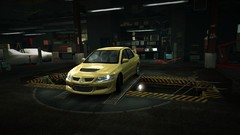 Yellow cars garage need for speed need for speed world Evo 