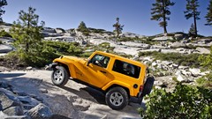 Yellow cars Jeep Wrangler