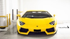 Yellow cars Lamborghini-Aventador