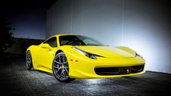 Yellow cars static ferrari 458 italia 458 italia vorsteiner 