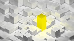 Yellow cubes