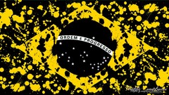 Yellow dark Flags Brazil countries