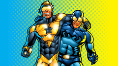Yellow dc comics Blue