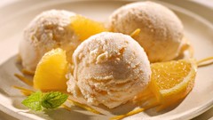 Yellow food ice cream sweet lime