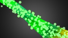 Yellow gray line Green bubbles