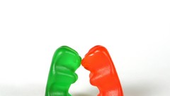 Yellow Green Bears hammered Gummy Bears green yellow