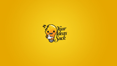 Yellow idea light bulbs