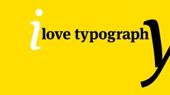 Yellow love Typography