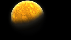 Yellow moon nighttime black
