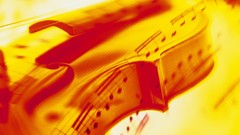 Yellow Music classic notes violins