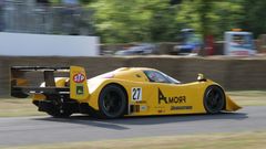 Yellow Nissan formula one