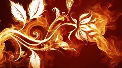 Yellow orange abstract