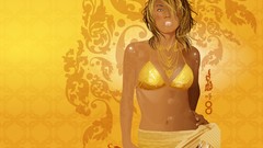 Yellow orange abstract