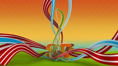 Yellow orange abstract