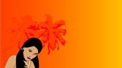 Yellow orange abstract