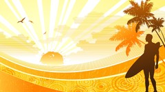 Yellow orange abstract