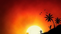 Yellow orange abstract