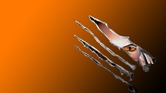 Yellow orange abstract