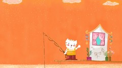 Yellow orange abstract